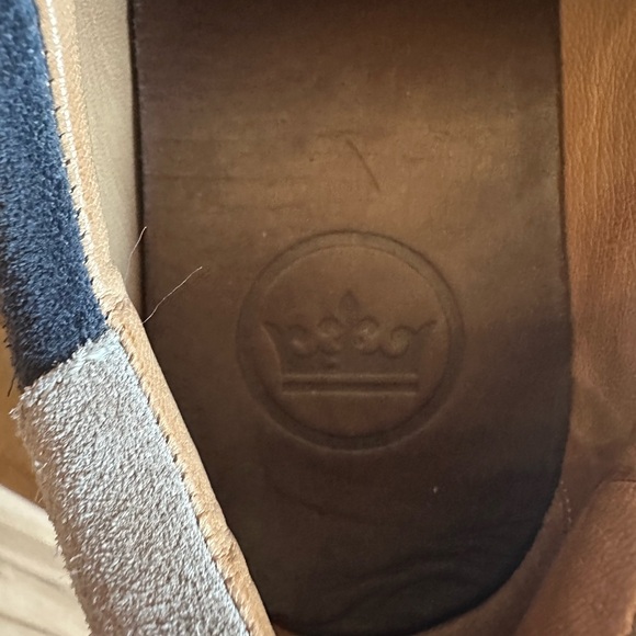 NWOT Peter Millar Crown Sneaker Mens Size 9 Blue Suede Shoes - Picture 6 of 7